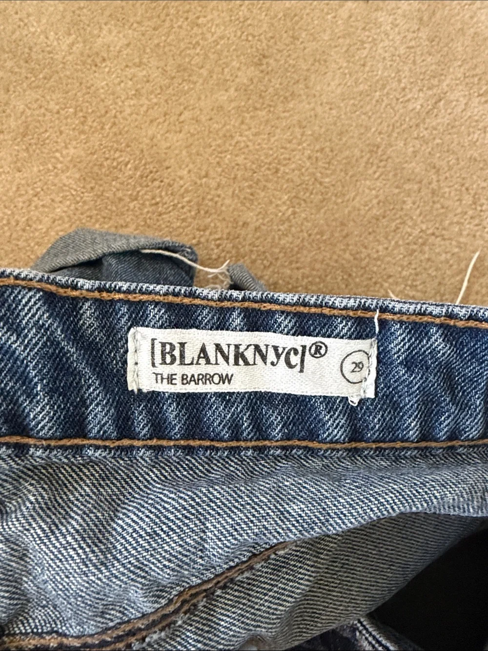 Blank NYC Distressed Denim Shorts - Blue